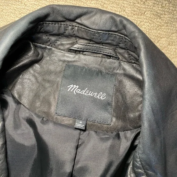 NWOT Madewell Leather Jacket — Medium - Picture 3 of 10